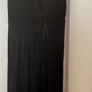 Black evening Dress with rhinestones.